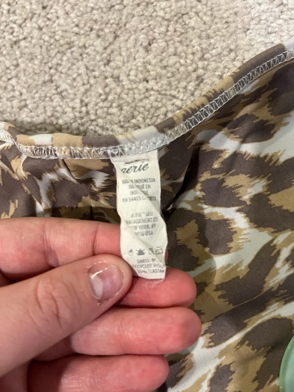 Aerie Leopard-Print Cheeky Swim Bottoms with Side Rings